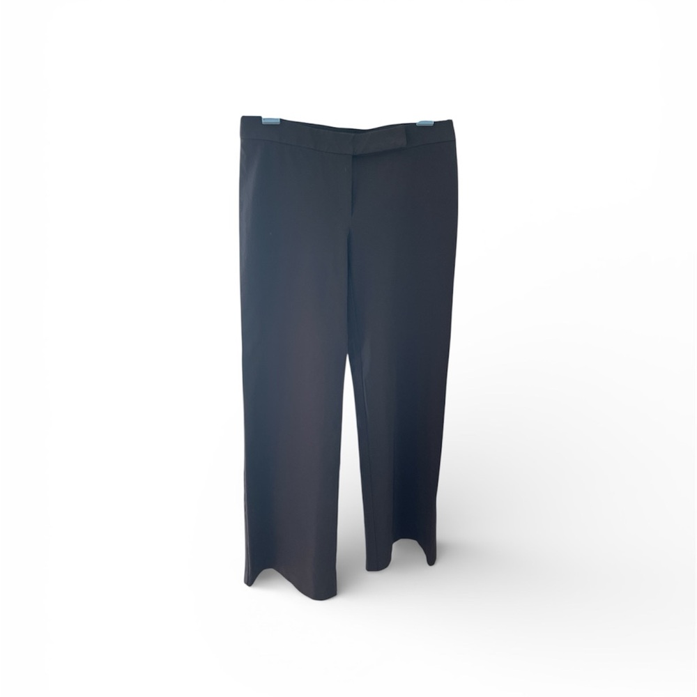 Notice pants black wide leg bell bottom palazzo size 6 95% nylon 30 inch inseam